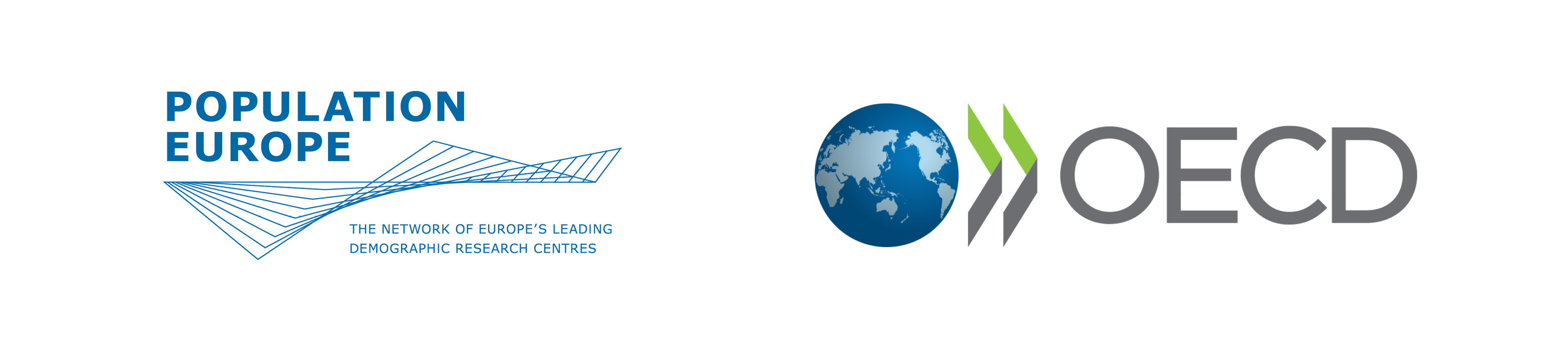 Population Europe and OECD logos