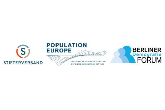 Stifterverband, Population Europe, and Berlin Dempgraphy Forum Logos