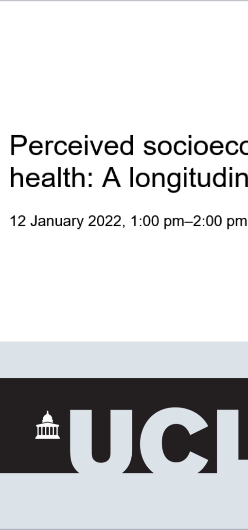 Perceived socioeconomic status and health: A longitudinal biomarker approach