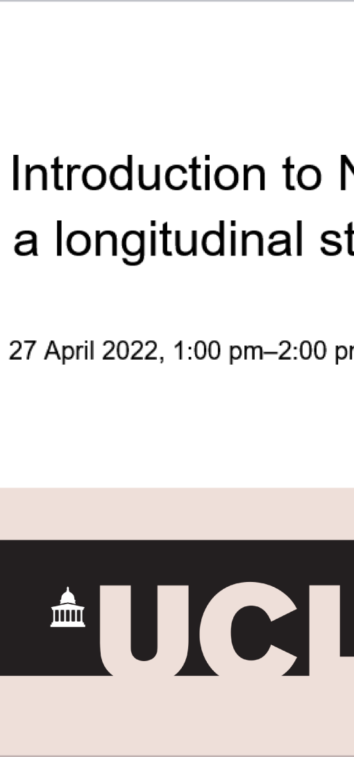 Introduction to Next Steps: a longitudinal study in England