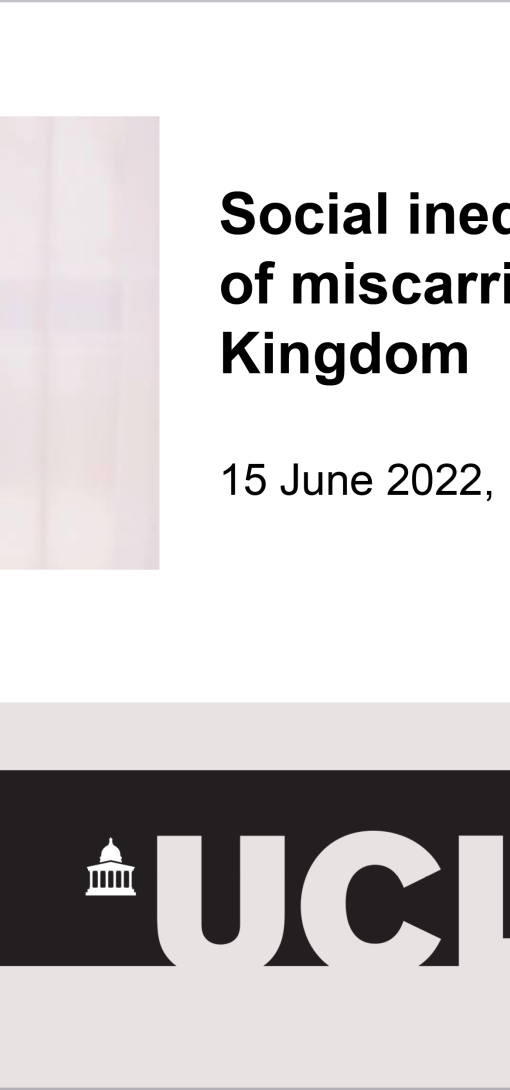 Social inequalities in the risk of miscarriage in the United Kingdom