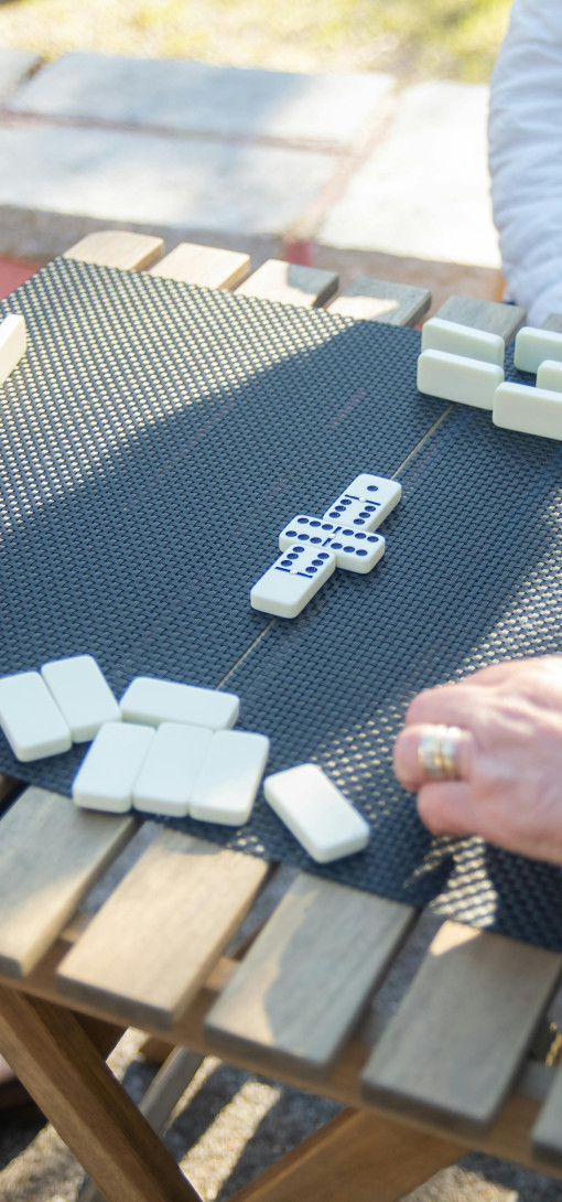 People playing dominoes