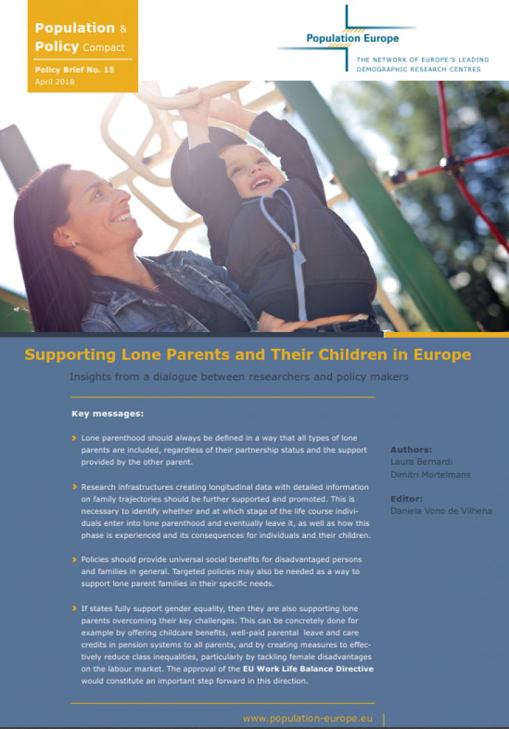 Supporting Lone Parents and Their Children in Europe
