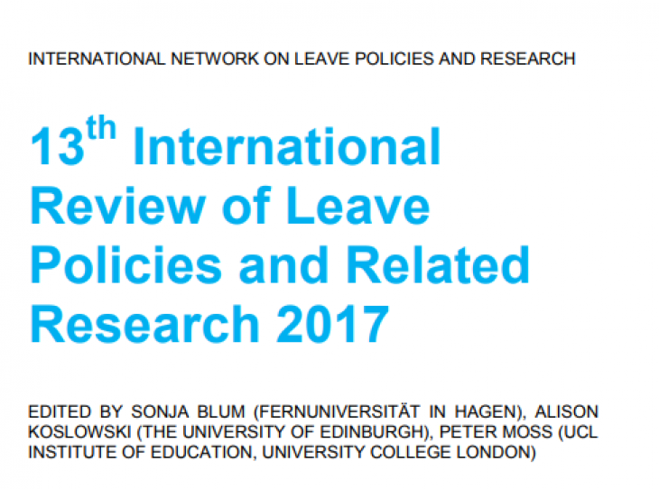 Books and Reports: 13th International Review of Leave Policies and Related Research 2017