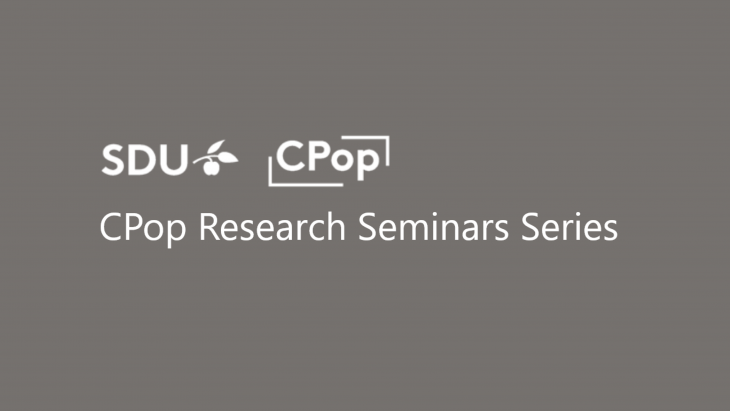 Event: CPop Research Seminars Series