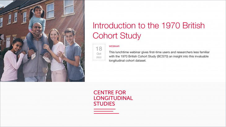 Introduction to the 1970 British Cohort Study