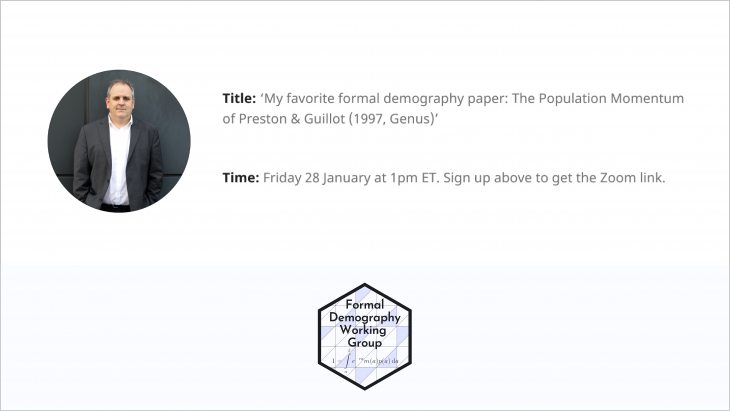 Formal Demography Working Group