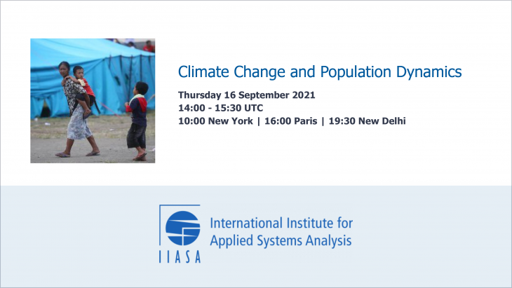 IIASA Climate Change and population dynamics