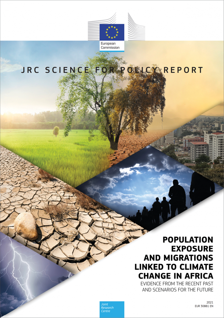 Population exposure and migrations linked to climate change in Africa 