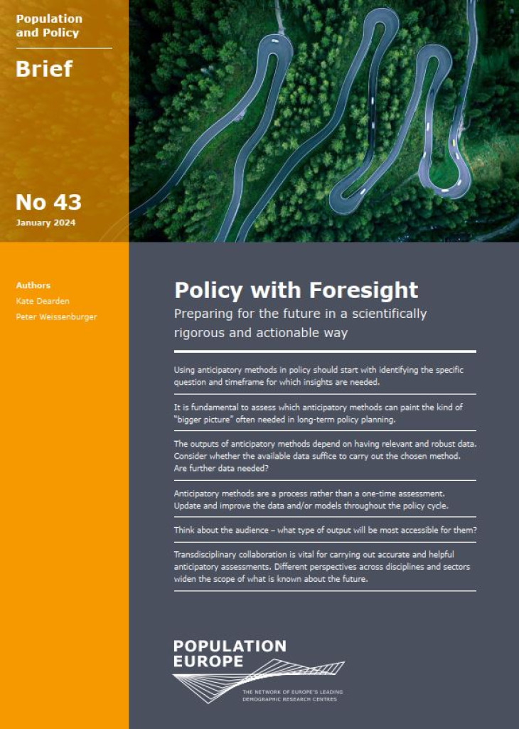 cover of policy brief - Policy with Foresight