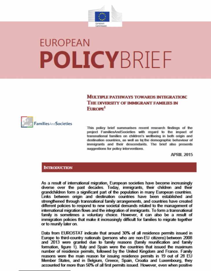 Books and Reports: Multiple Pathways Towards Integration: The Diversity of Immigrant Families in Europe