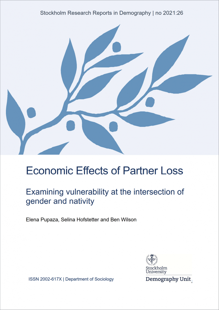 Economic Effects of Partner Loss: Examining vulnerability at the intersection of gender and nativity