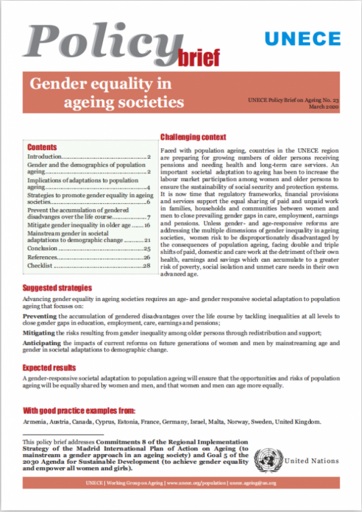 Books and Reports: Gender Equality in Ageing Societies