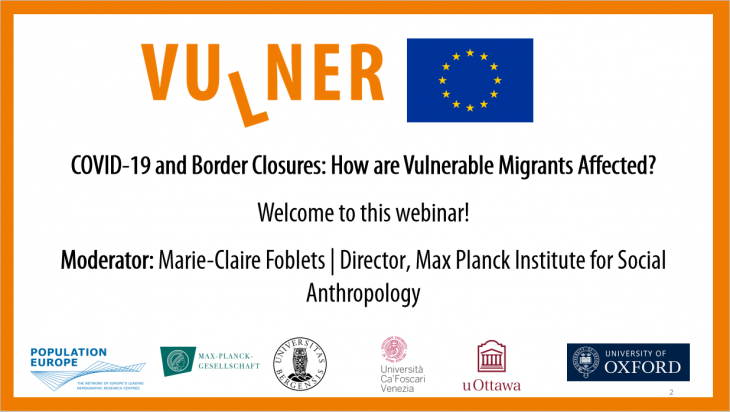 VULNER Webinar: 'COVID-19 and Border Closures: How are Vulnerable Migrants Affected?'